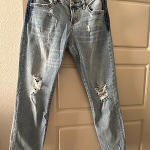 Dear John Light Blue Distressed Boyfriend Jeans